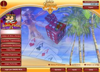 El lobby de La Isla Casino en versión Flash