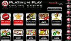Lobby de Platinum Play Casino