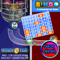 Scratch 2 Cash bingo